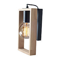 Настінний світильник бра під лампу E2715х25 см Vesta Wooden Frame натуральне дерево