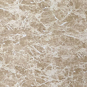Декоративна миюча ПВХ плита для стін кремовий мармур 600*600*3mm