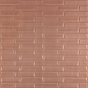 Декоративні 3д панелі для стін що миються кладка кава з молоком 700х770х5мм Самоклеючі 3 D панелі