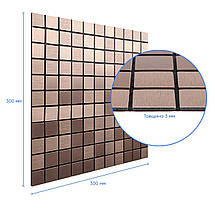 Самоклеюча алюмінієва плитка мідна мозаїка 300х300х3мм SW-00001157, фото 2