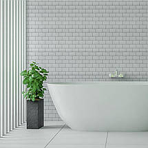 Самоклеюча поліуретанова плитка біла цегла 305х305х1мм (D) SW-00001193, фото 5