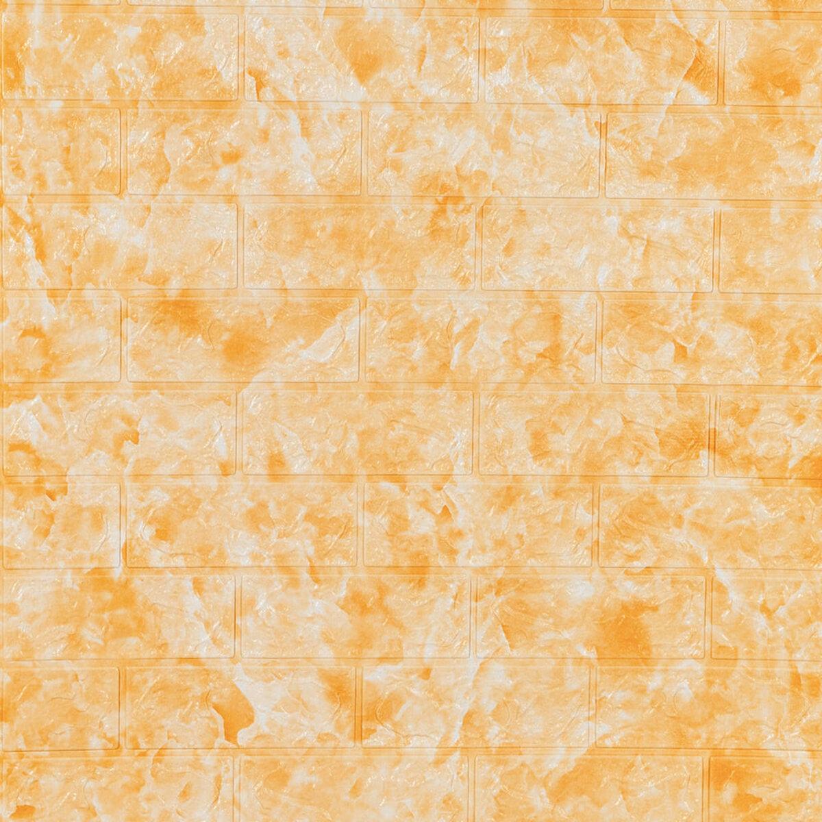 Декоративні 3д панелі для стін в рулоні що миються бежевий мармур 19600x700x3мм Самоклеючі 3 D панелі