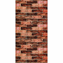 Декоративні 3д панелі для стін в рулоні що миються коричнева цегла 3080x700x3мм Самоклеючі 3 D панелі, фото 5