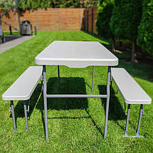 Набір садової мебелі ( стіл+2 лави) SW-00001612, фото 2