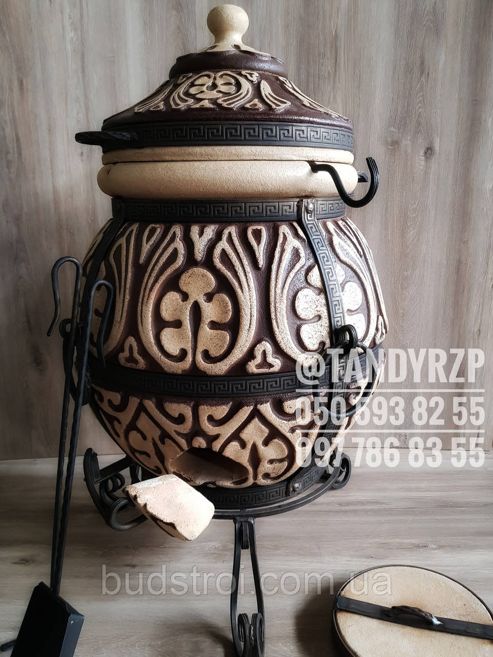 Тандир GT "Аттіка" 90 літрів у комплекті (совок, кочерга, мех.кришки, хрестовина)