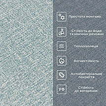 Миючі декоративні самоклеючі шпалери 2800*500*2,5мм YM-10 BLUE WHITE (D) SW-00002021, фото 5