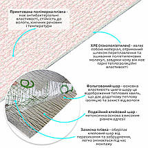 Миючі декоративні самоклеючі шпалери 2800*500*2,5мм YM-04 PINK WHITE (D) SW-00002024, фото 4