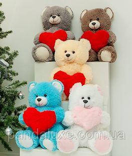 М'яка іграшка плюшевий ведмедик із серцем