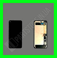 Дисплей Google Pixel 5 із сенсором і рамкою, чорний (знятий із телефона)