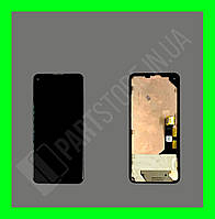 Дисплей Google Pixel 5A із сенсором та рамкою, чорний (переклеєне скло)