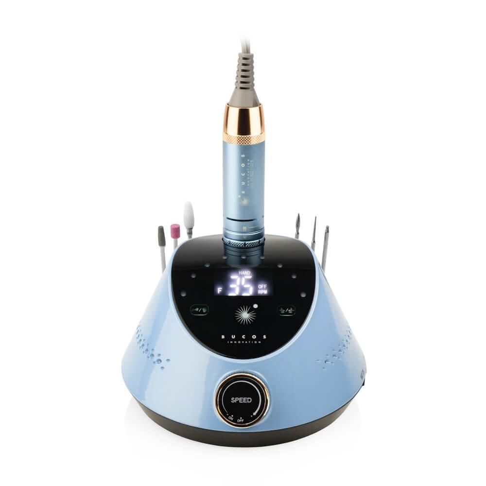 Фрезер Bucos Nail Drill X2 OCEAN BLUE, 35000 об/хв, 65 Вт.