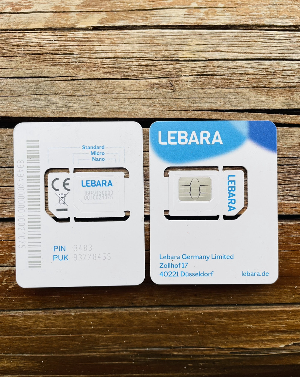 🇩🇪 Німецькі сім карти Lebara
