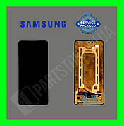 Дисплей Samsung A725 A72 2021 (GH82-25460A) сервісний оригінал без рамки (переклеєне скло)