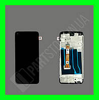 Дисплей Oppo A36/A76 із сенсором та рамкою, чорний (оригінальні комплектуючі)