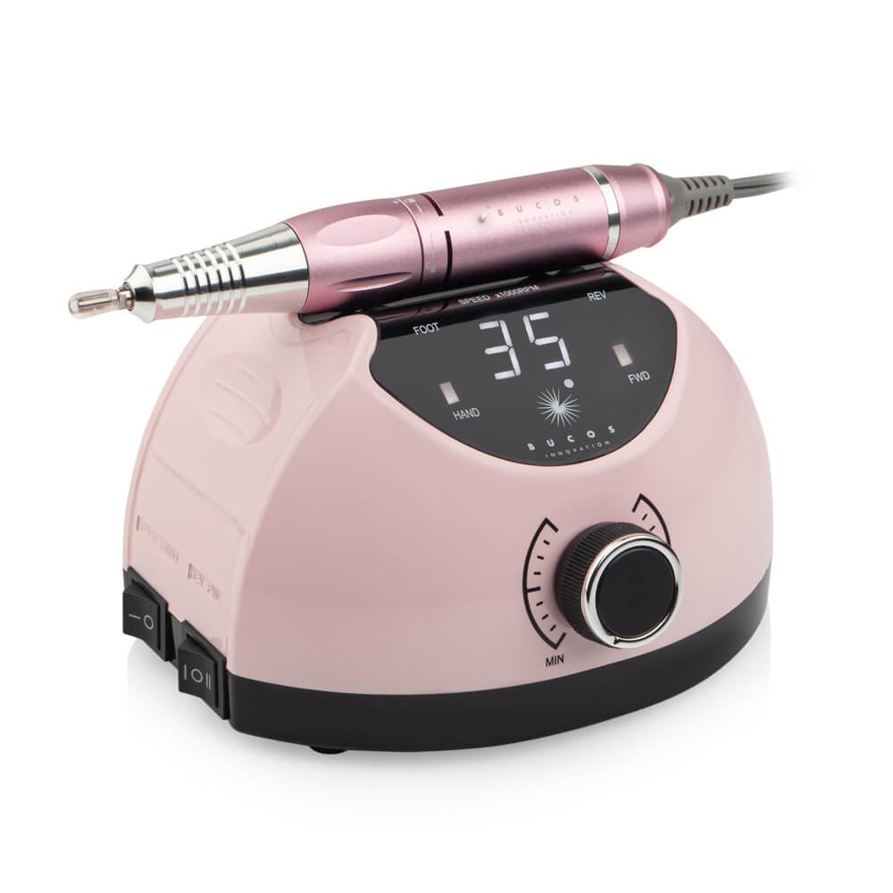 Фрезер Bucos Nail Drill X4 PRO SMOOTH PINK, 35000 об/хв, 65 Вт.