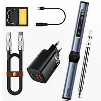Паяльник Fnirsi HS-01 PD 65вт от powerbank PD + блок живл + кабель (Set 3)