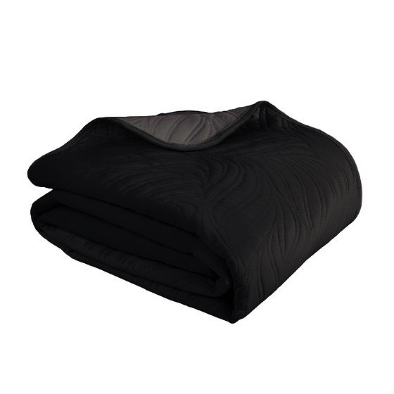 Покривало (150х220 см) декоративне Decorator Ultra Sonic Velour колір чорний (85-031)