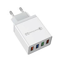 Блок живлення 4 port USB Charge зоряний пристрій Біла