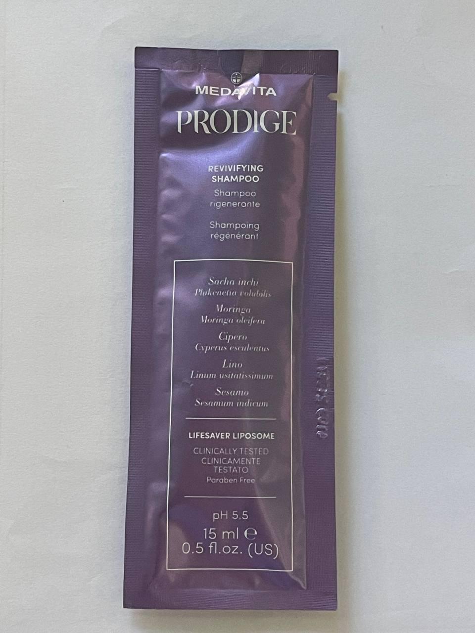 Шампунь ревіталізуючий для пошкодженного волосся Medavita PRODIGE Revivifying Shampoo