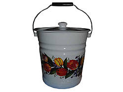 Відро ем. з піддоном та кр. 12,0л/2 Весняний букет (I1324/2) ТМ IDILIA