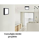 Світильник 4хЕ27 настінно-стельовий графіт 31,5х31,5 см Vesta 66382, фото 7