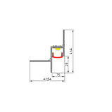 Профіль тіньового шва 15 мм LED (біл) 3м., фото 3