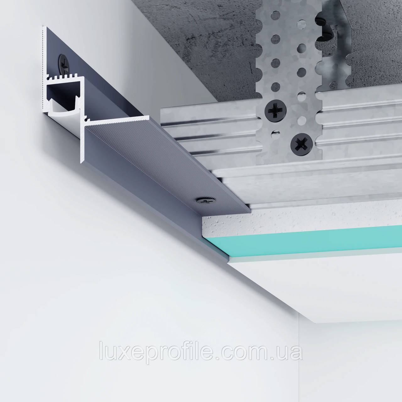 Профіль тіньового шва 15 мм LED (RAL) 3м.