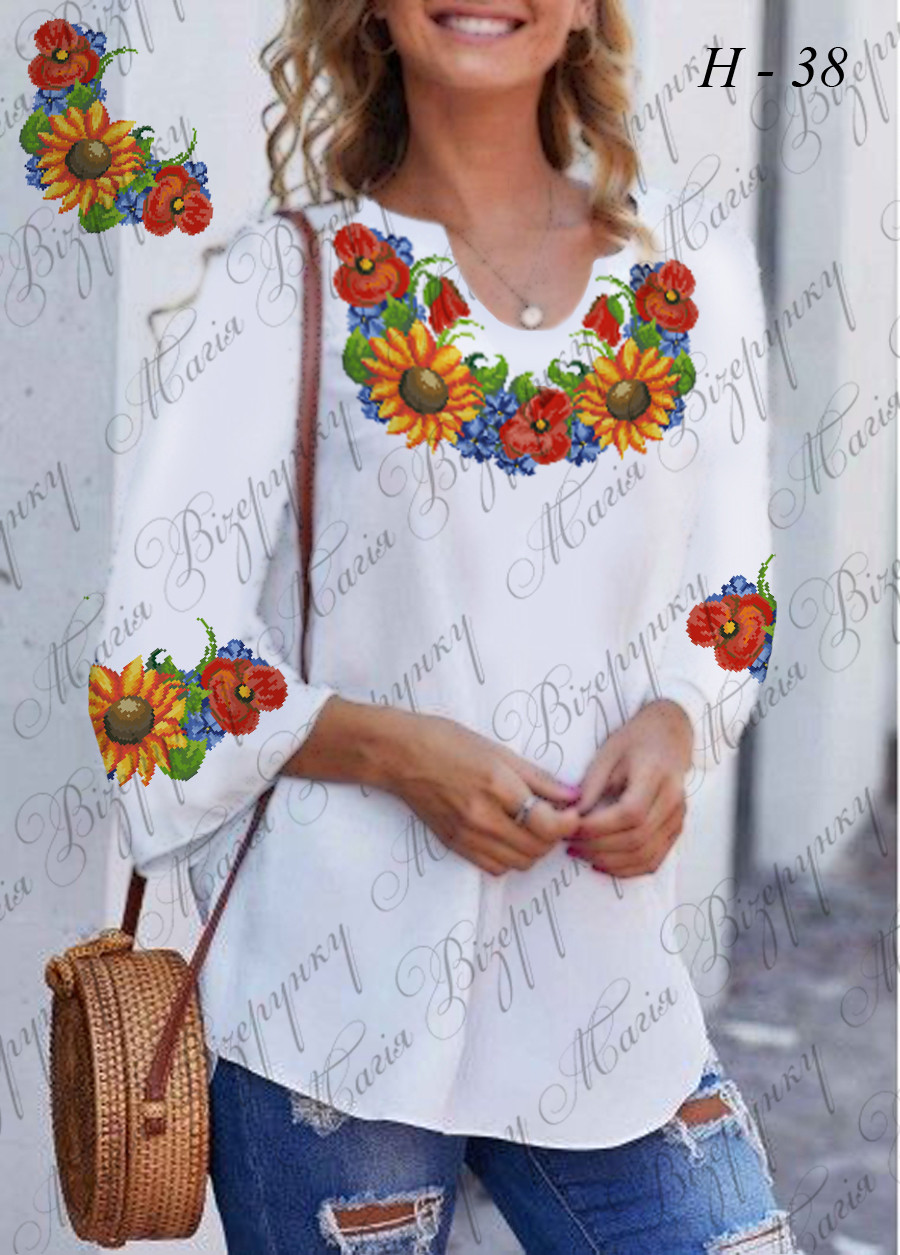 Заготовка для вишиванки Сорочка жіноча Н-038 ТМ "Магія візерунку", фото 1