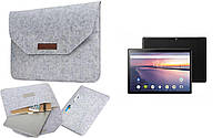 Чохол-сумка войлока для планшета Chuwi Hi9 Air, колір темно-сірий.