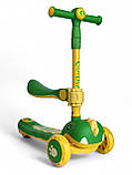 Самокат-біговел Cuest Dino 8102, фірмовий самокат-біговел, біговел для дитини, самокат, фото 3