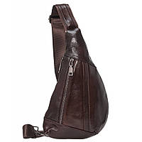 Шкіряний рюкзак через плече BUFFALO BAGS M7025C коричневий