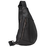 Шкіряний рюкзак через плече BUFFALO BAGS M7025A чорний