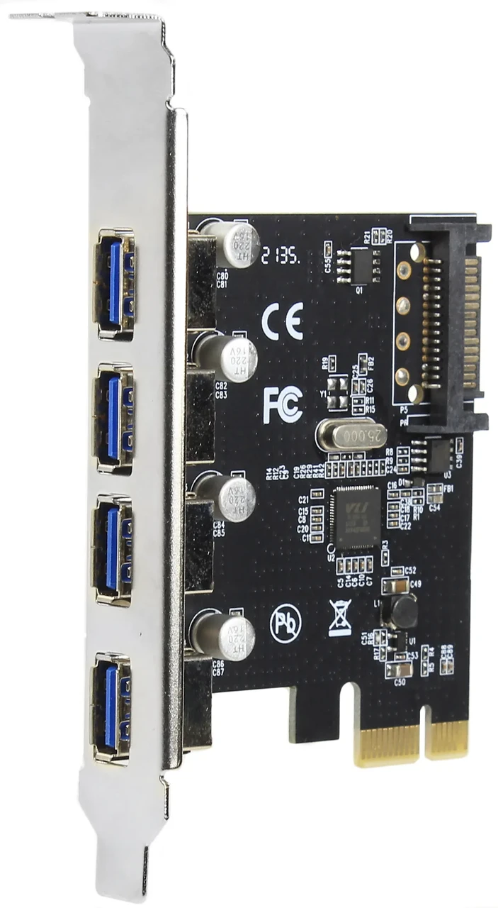 Плата розширення PCI-E to USB3.0 (4 порти) контролер VOLTRONIC
