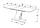 Сучасний біло сірий розкладний кухонний обідній стіл 140х80 см на кухню для вітальні залу Carvelo BI, фото 7