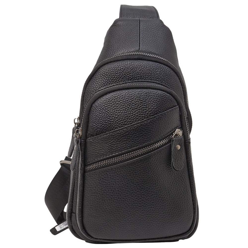 Шкіряний рюкзак через плече BUFFALO BAGS M1808A чорний