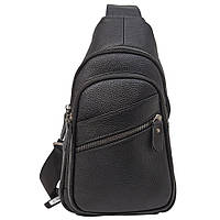 Шкіряний рюкзак через плече BUFFALO BAGS M1808A чорний