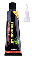 Герметик кузовной для швов CROCODILE 60 г чорный (60W)