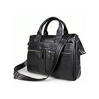 Портфель м'який шкіряний BUFFALO BAGS M7122A-1 чорний