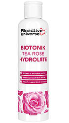 Гідролат чайної троянди, освіжає та зволожує, для обличчя тіла та волосся, тонік, 250мл, Bioactive