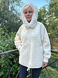 Жіноча куртка з вовни альпаки (Колір "білий"), фото 3