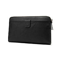 Шкіряний кистьовий клатч BUFFALO BAGS 9041A чорний