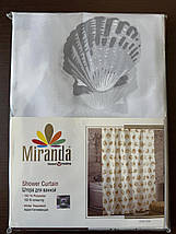 Шторка для ванної кімнати Miranda Star Fish grey 180*200 cм, фото 4