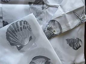 Шторка для ванної кімнати Miranda Star Fish grey 180*200 cм, фото 5