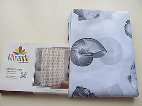 Шторка для ванної кімнати Miranda Star Fish grey 180*200 cм, фото 6