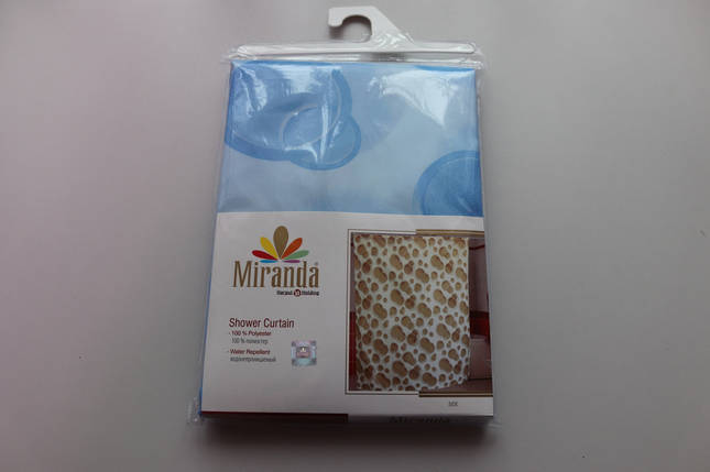 Шторка для ванної кімнати Miranda Side blue 180*200 cм, фото 1