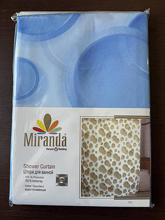 Шторка для ванної кімнати Miranda Side blue 180*200 cм, фото 3