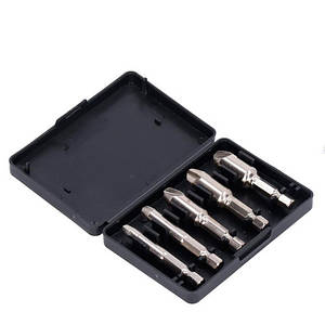 Набір екстракторів 5 шт. для вилучення уламків гвинтів, сталь HSS 4241