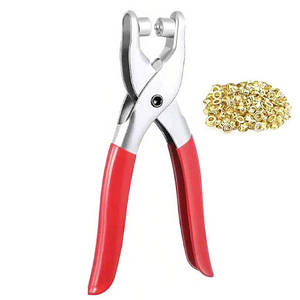 Пробійник щипці для встановлення люверсів заклепок 4 мм і 40 люверсів, метал