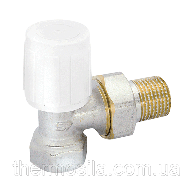 Вентиль радіаторний кутовий подача Slovarm 3/8" (VЕ-4233A)