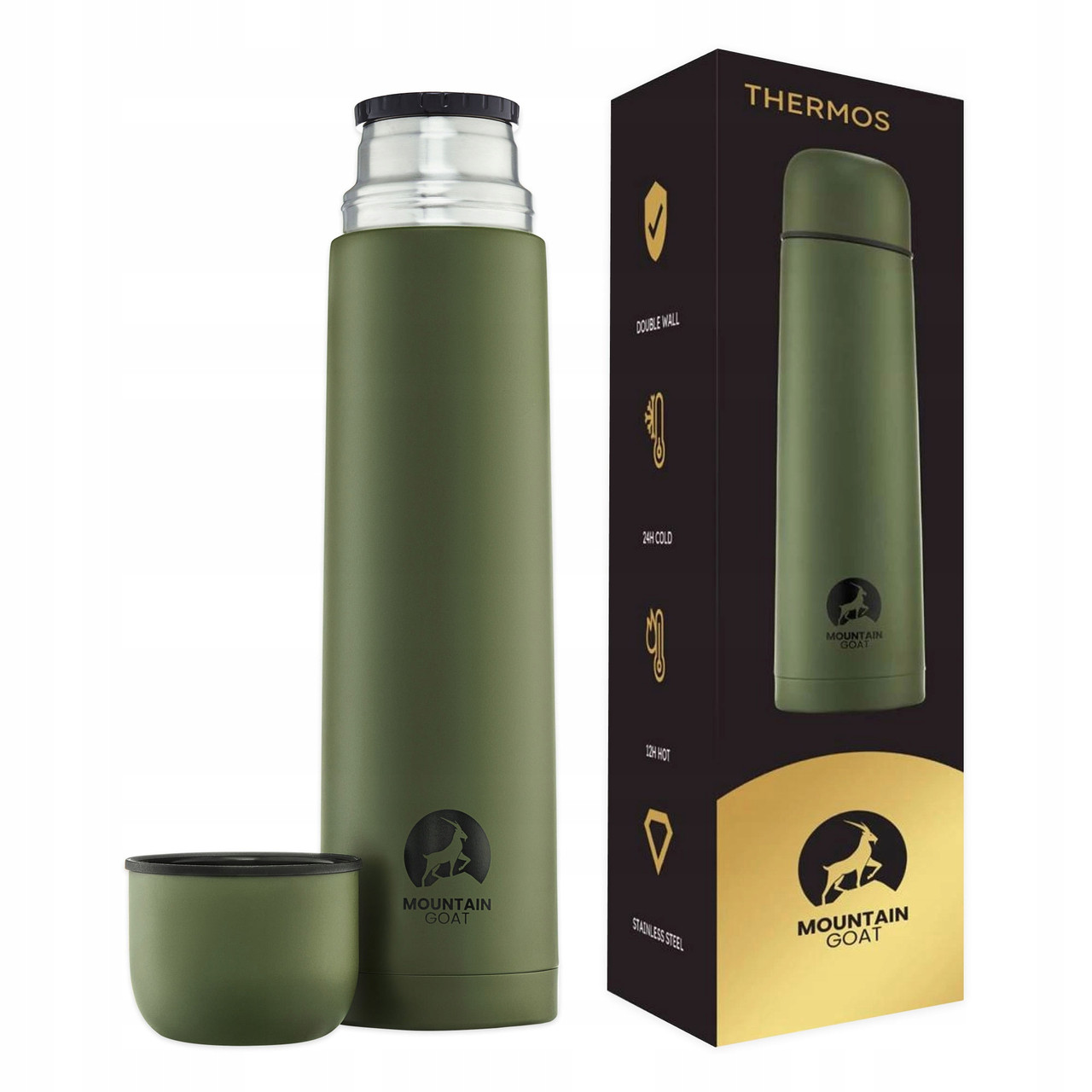 Термос Mountain Goat 1 л Navy Green (P-5907739315779)